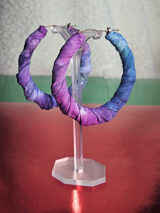 2.25" Hoop- Purple Blue